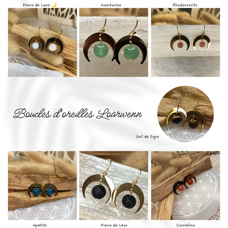 Boucle d&#39;oreille Luna