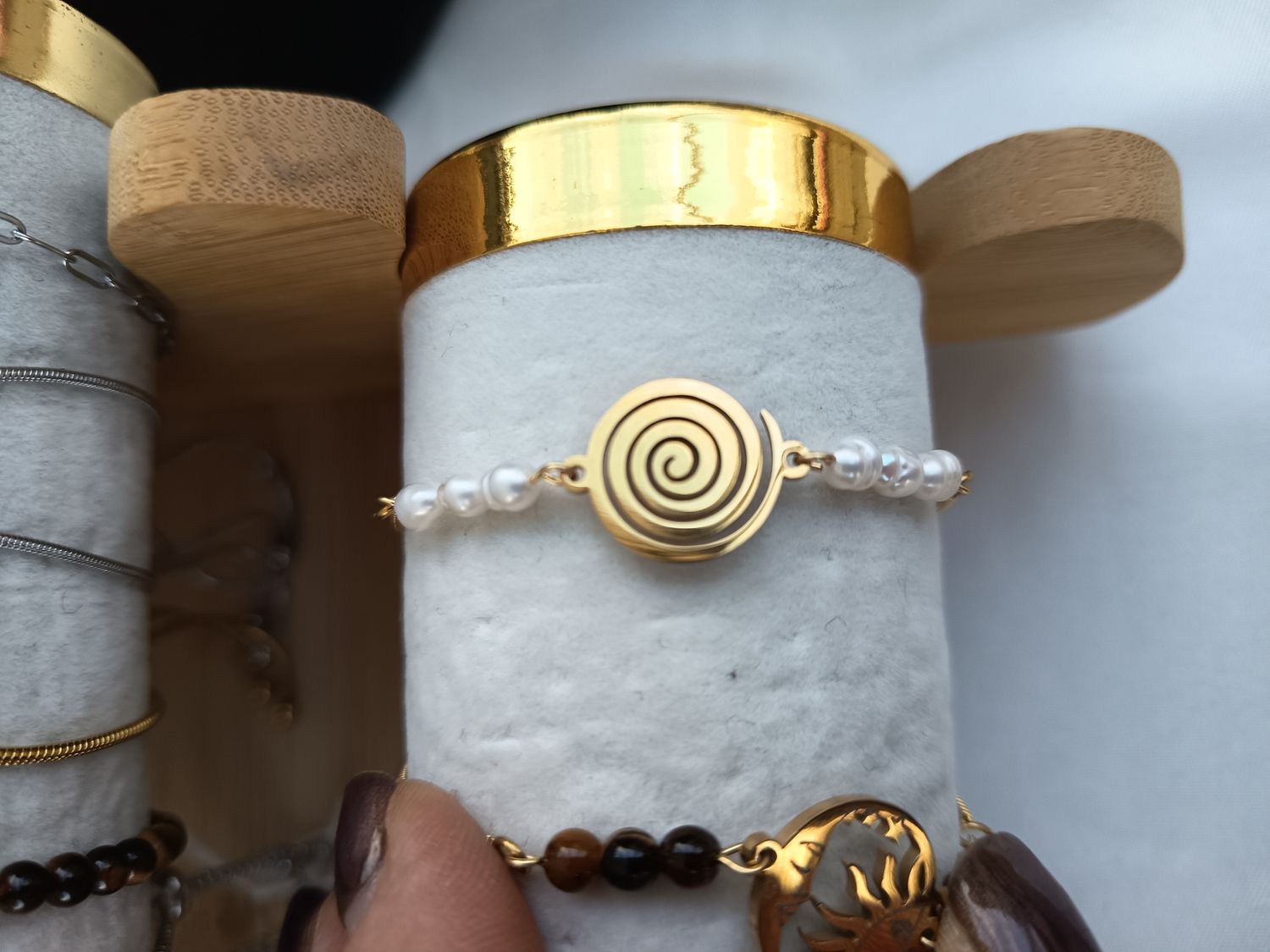 Symbolique tourbillon Perle de culture