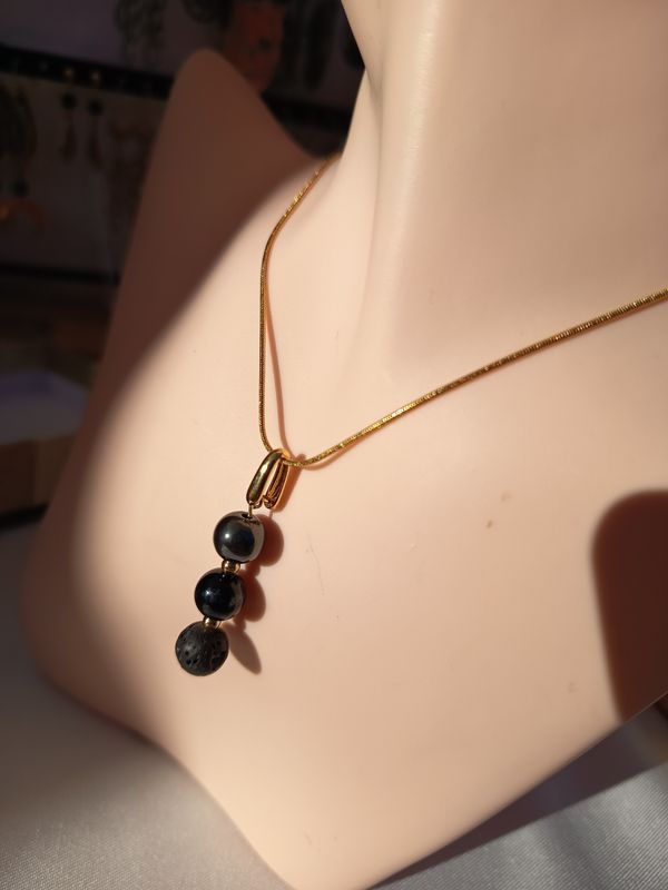 ❤️ Collier Chakra Racine – Acier Inoxydable & Pierres Naturelles ❤️ Collier Chakra Racine – Acier Inoxydable & Pierres Naturelles