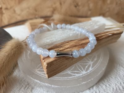 Calcédoine bleue 