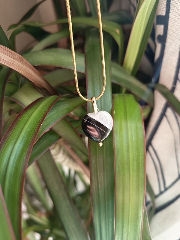 Coeur D'agate Noire 