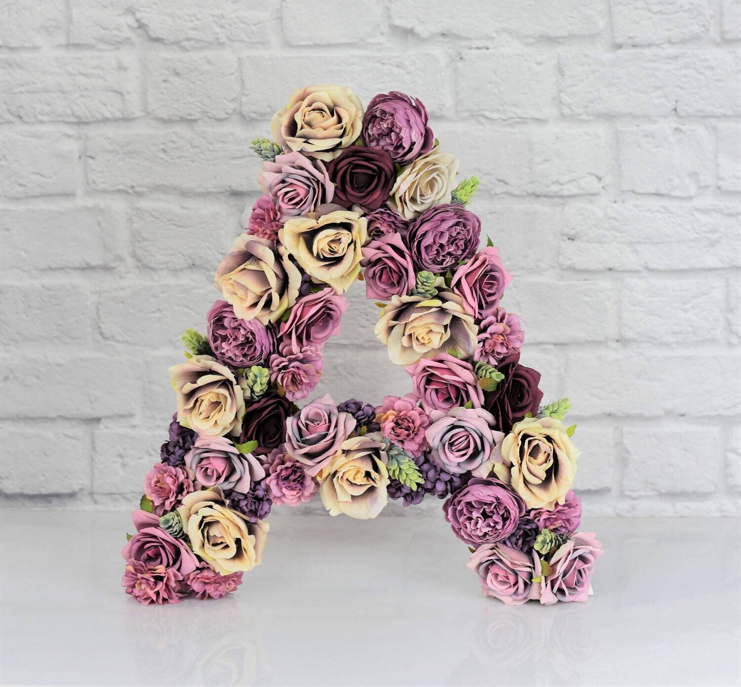 Blumenbuchstabe Geburtstagsdeko Hochzeittisch Babyshower 