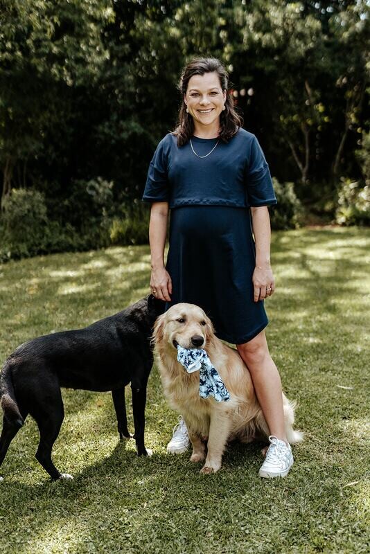 Navy feeding T-shirt dress (XS only)