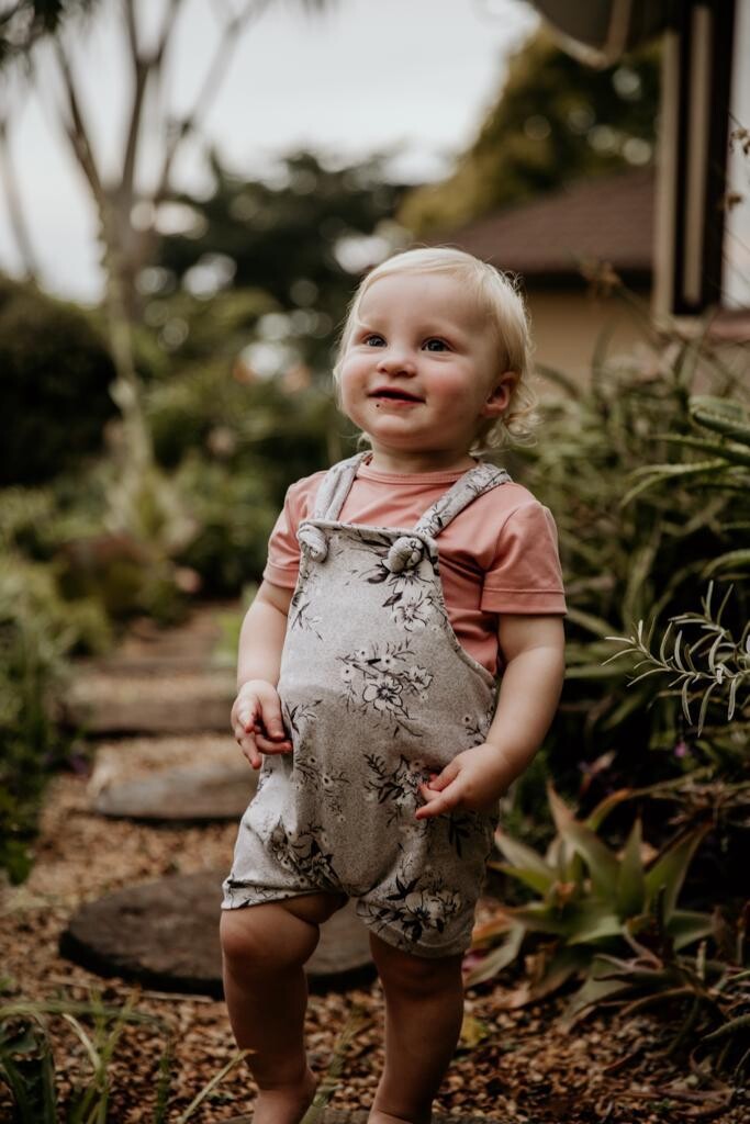 harper dungarees &amp; T set (short)