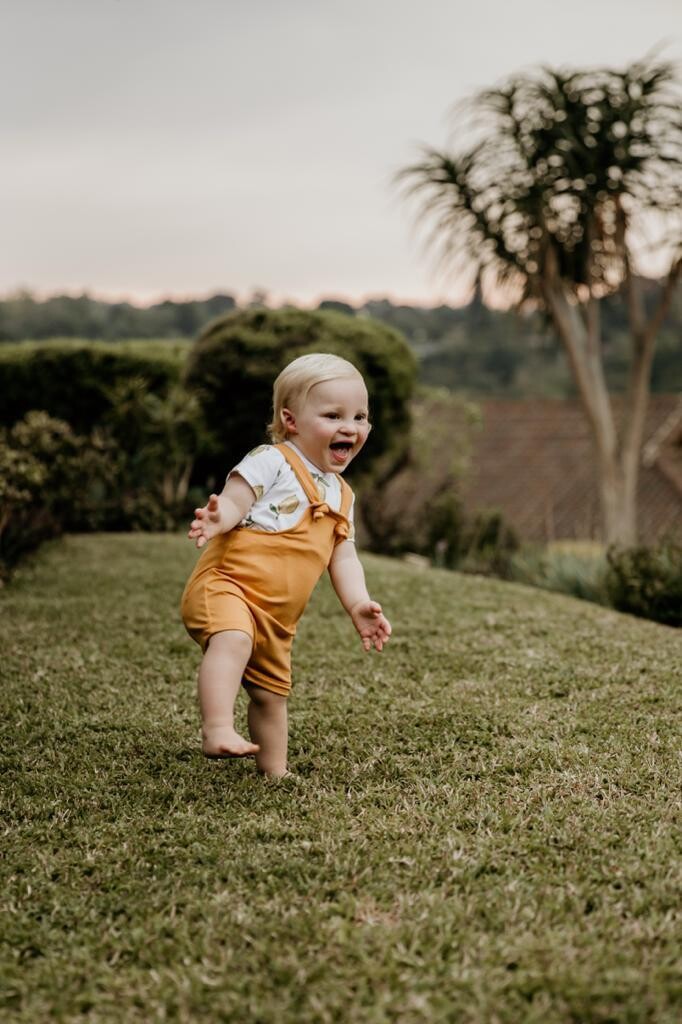 mustard dungarees