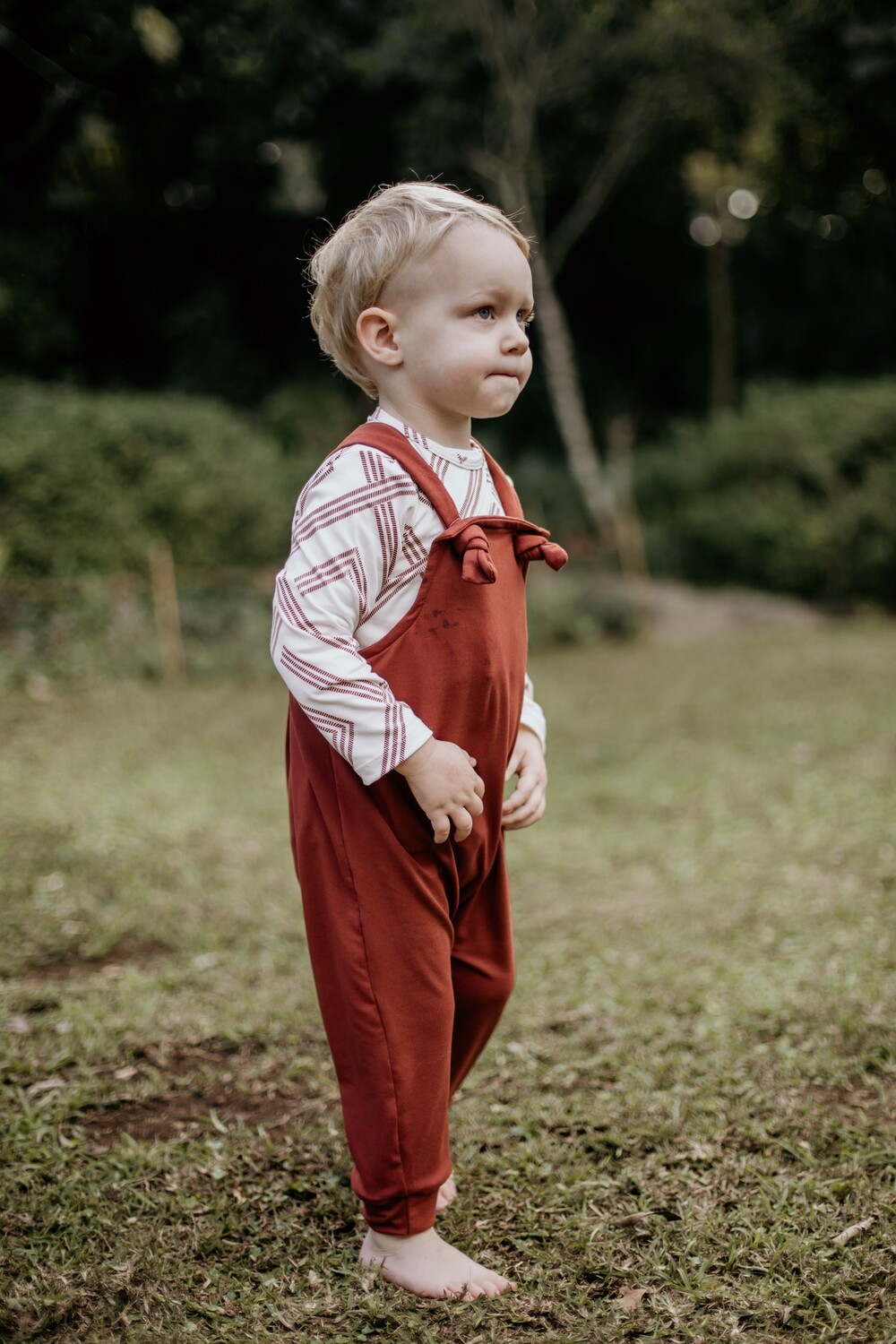 rust dungarees &amp; top set (long)