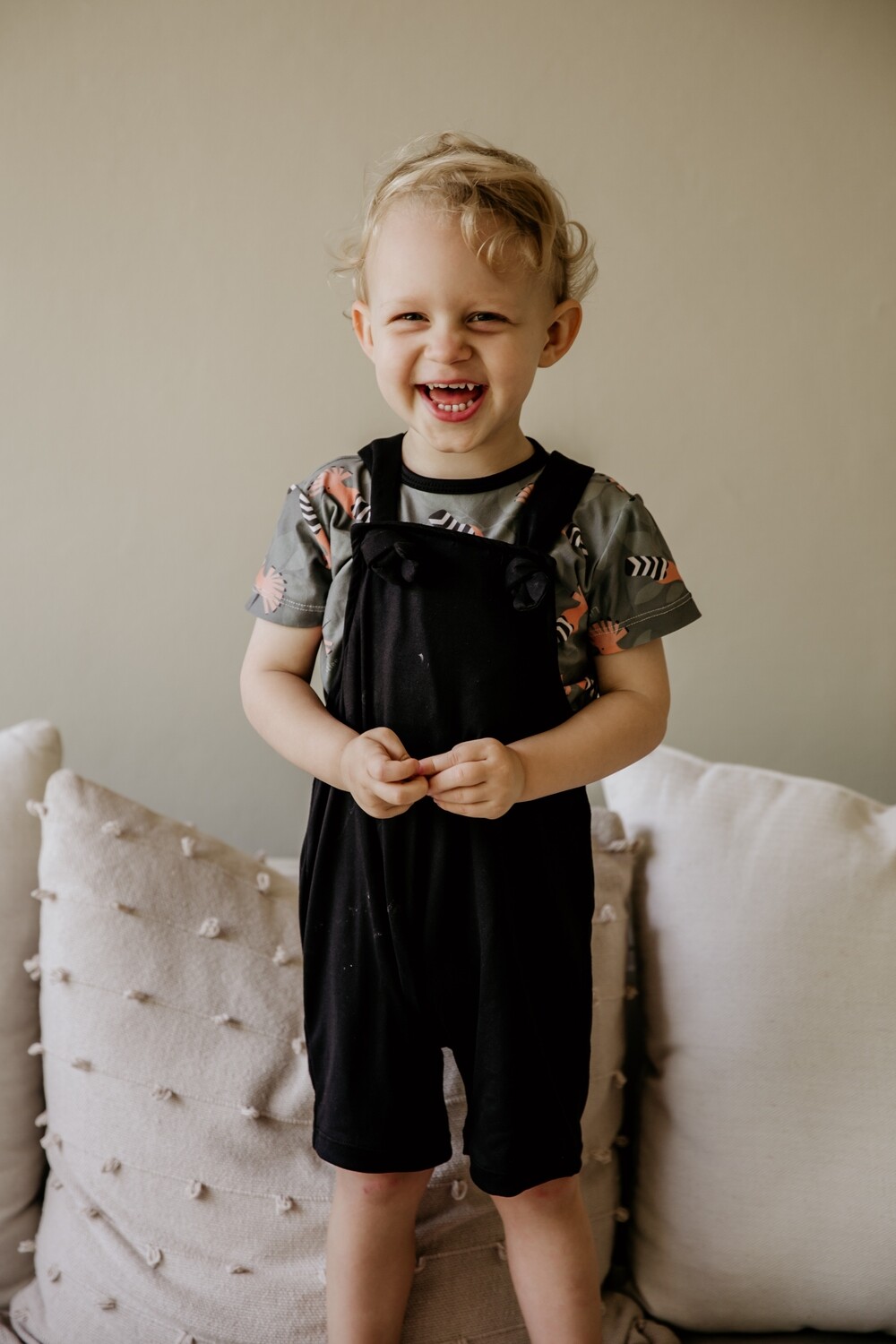 hoopoe dungarees &amp; T set (short)
