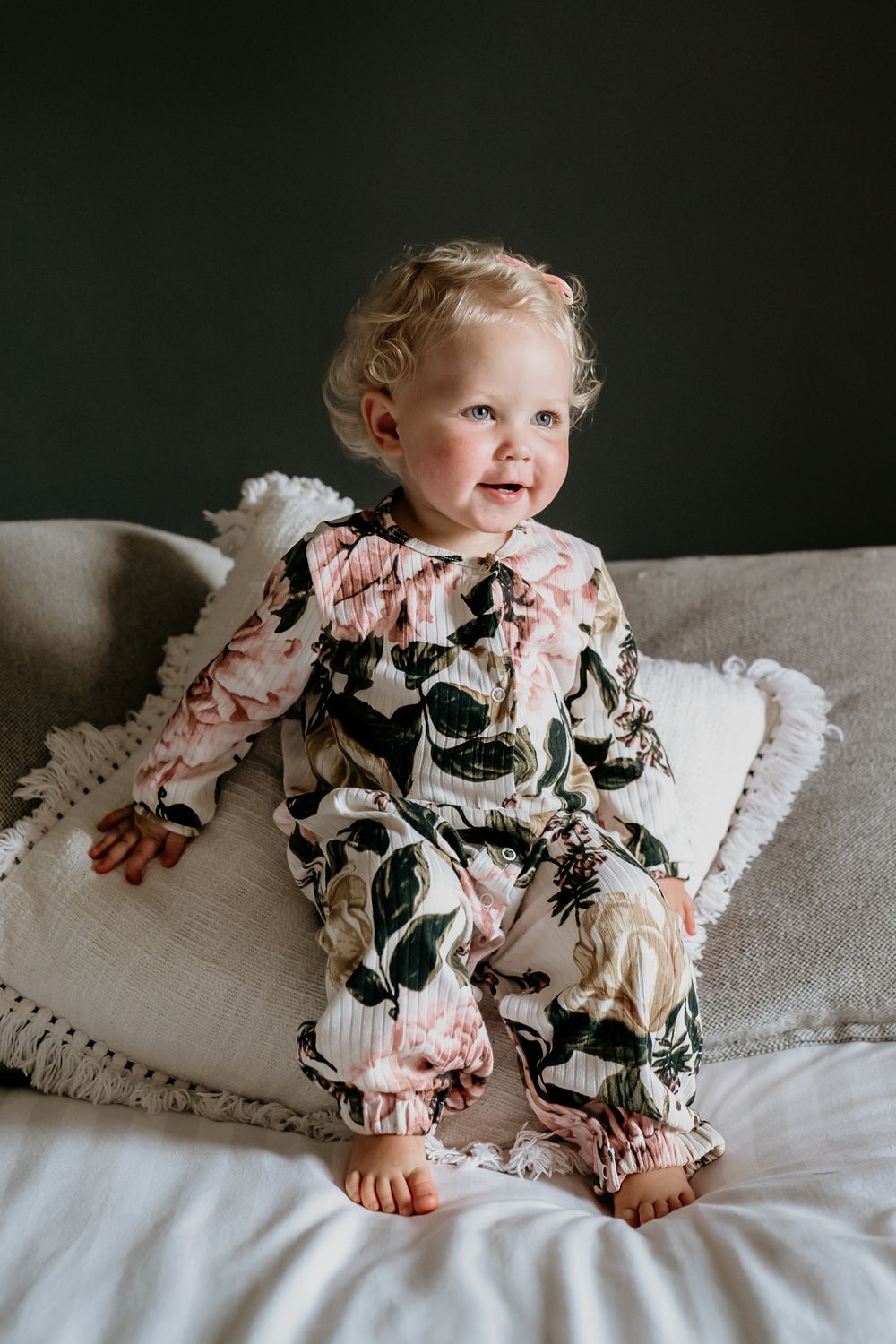 rose  babygrow sleepsack