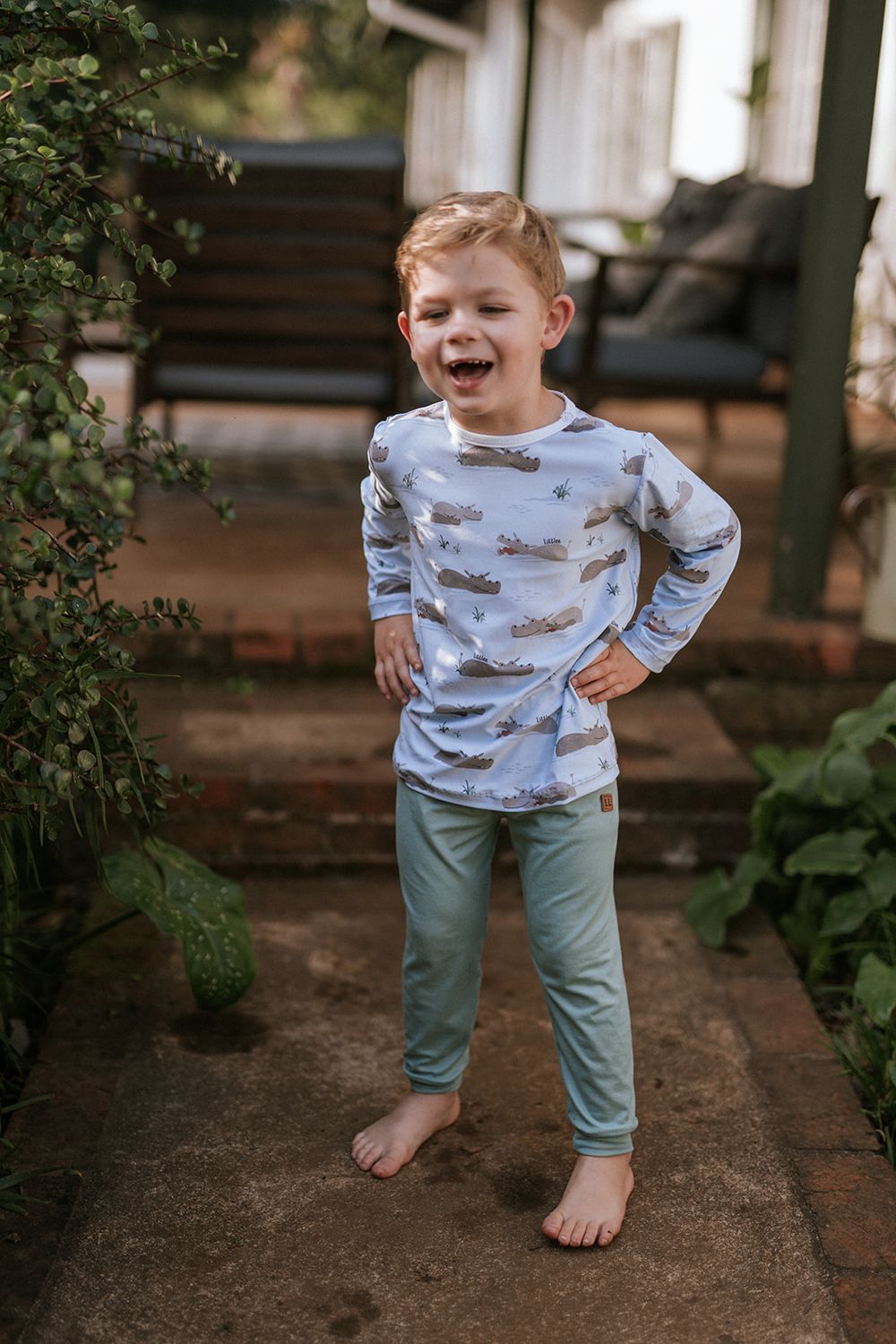 hippo long sleeve T