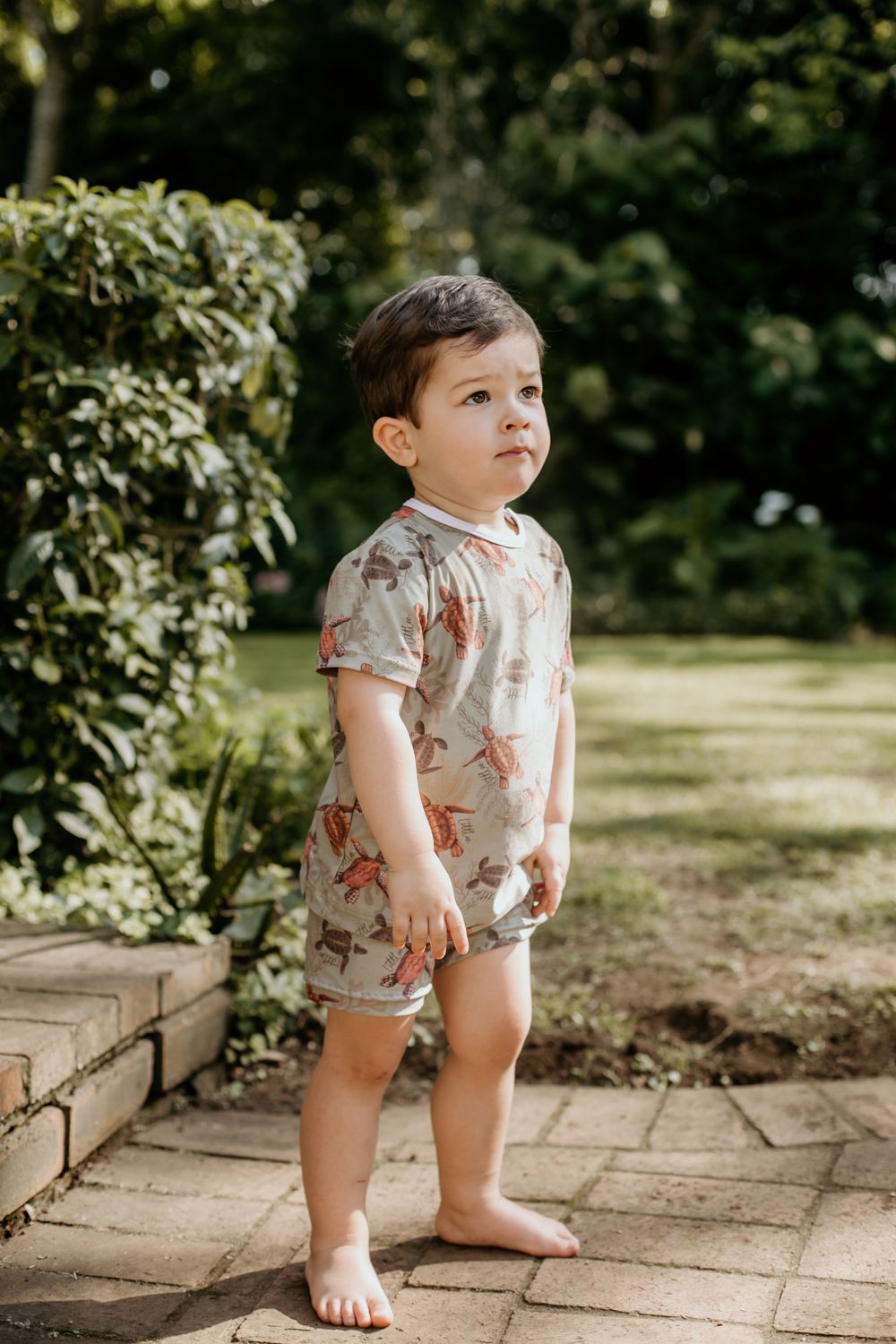 turtle summer PJ set