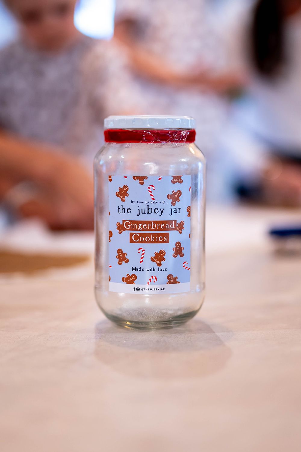gingerbread man Jubey jar