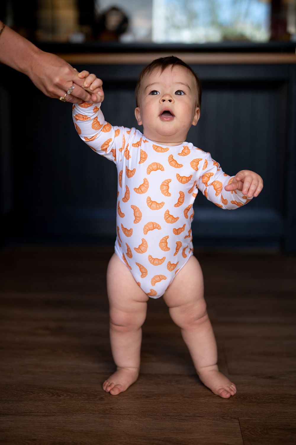 croissant long sleeve bodysuit