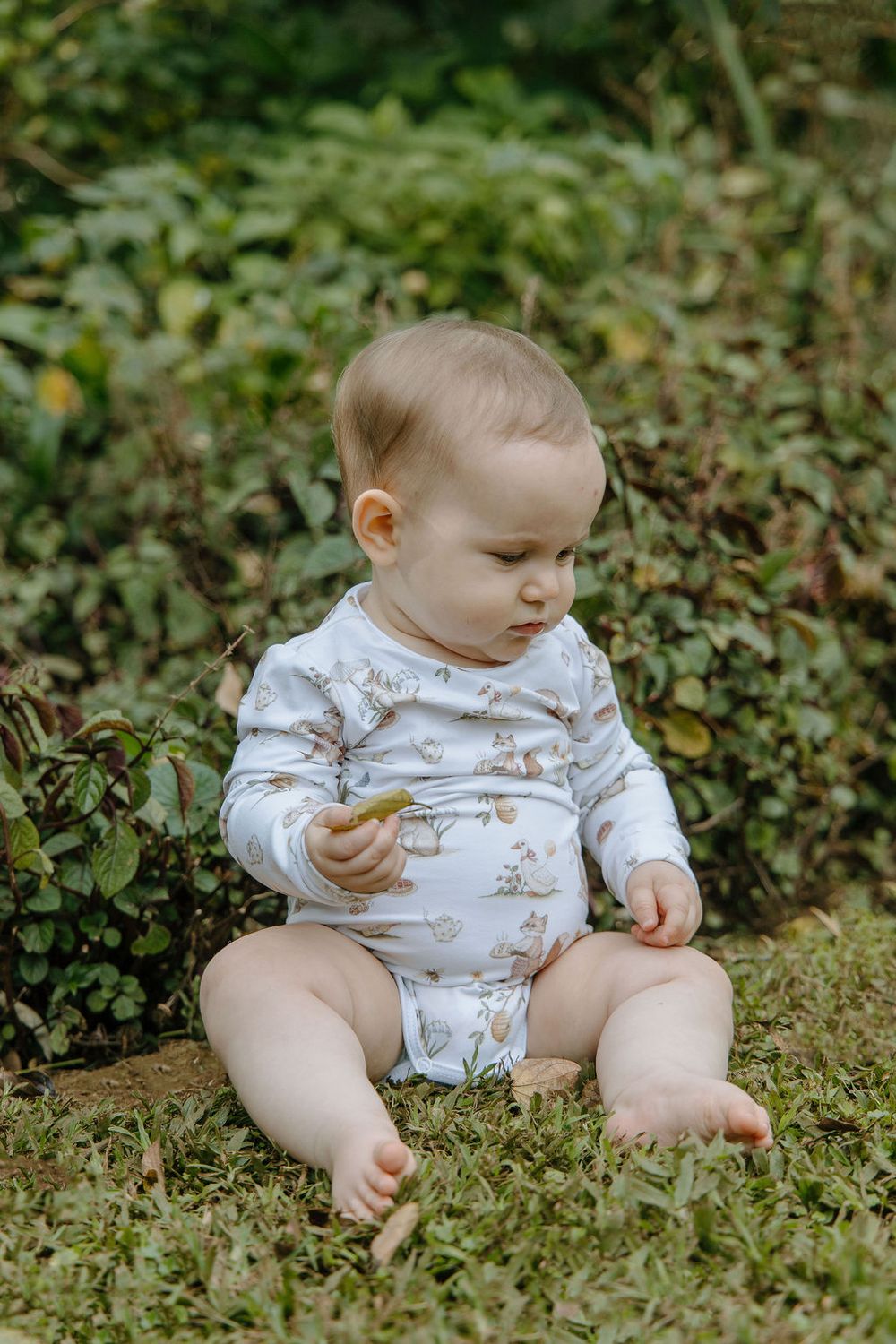 woodlands picnic long sleeve bodysuit