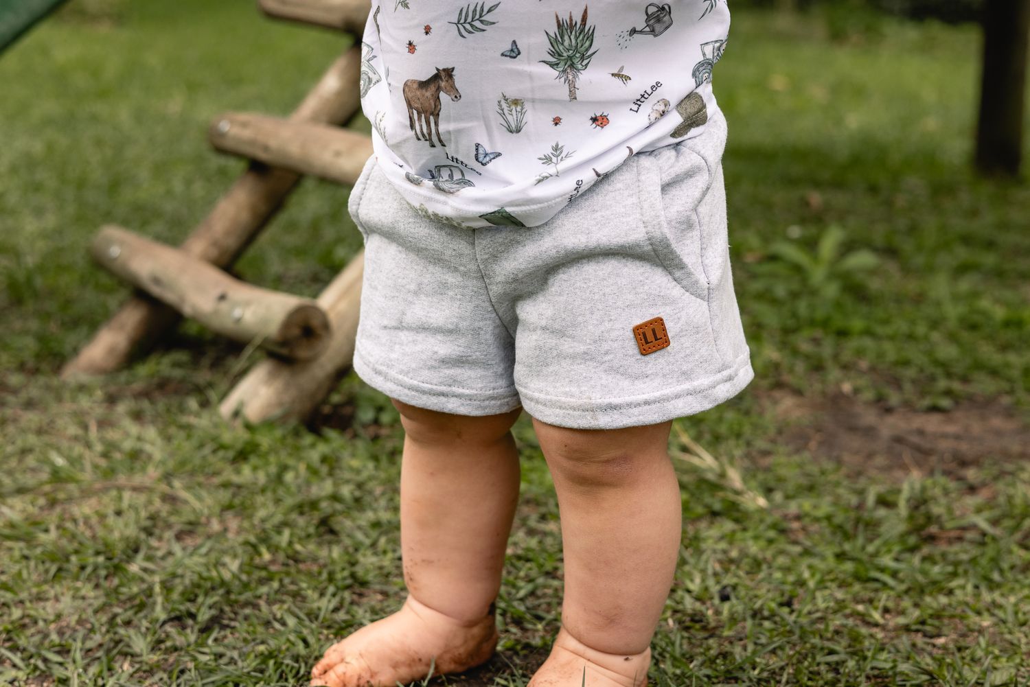 grey boys shorts with pockets