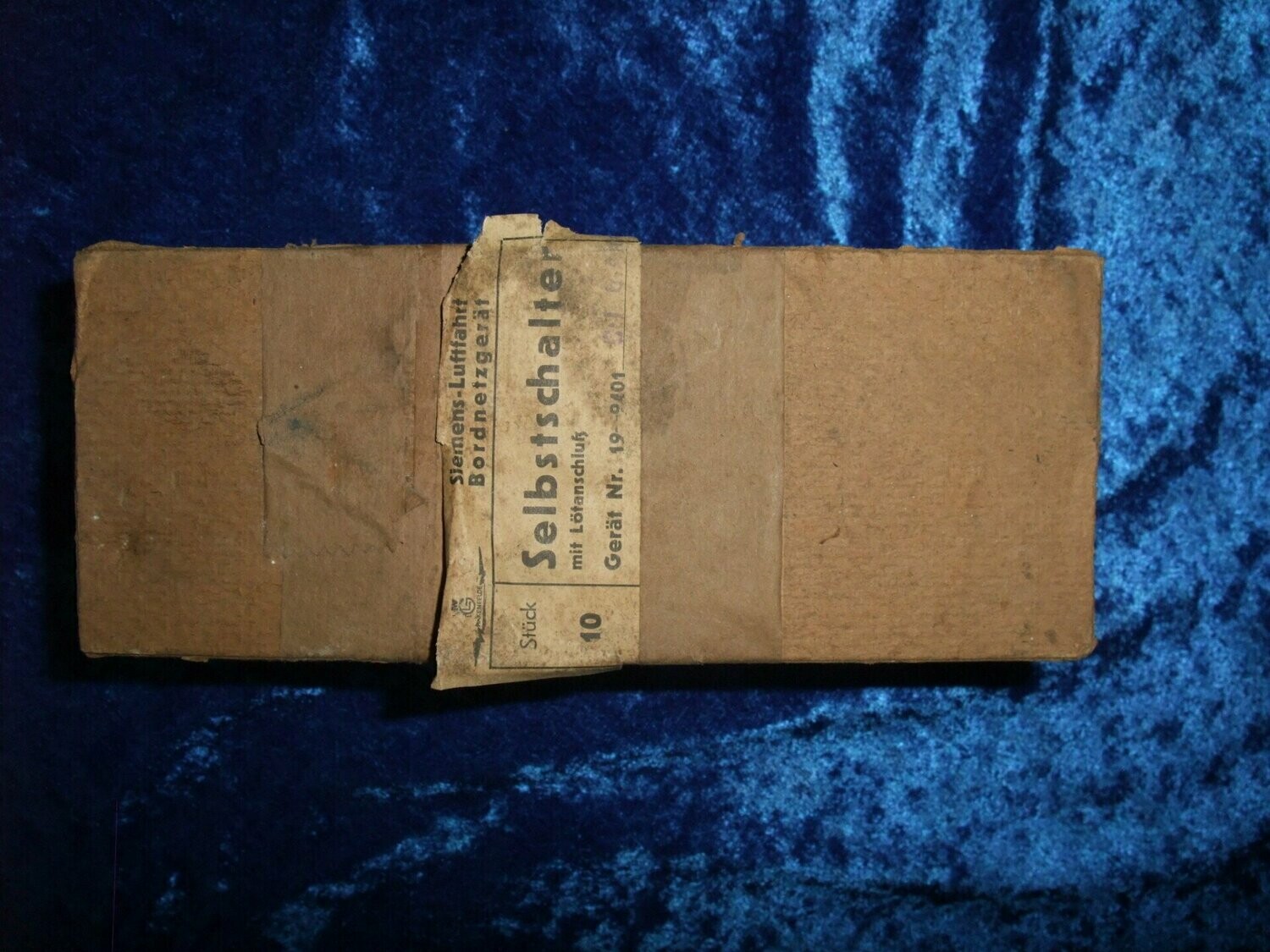 10 Siemens Selbstschalter Deutsche Luftwaffe Flugzeug im original Karton