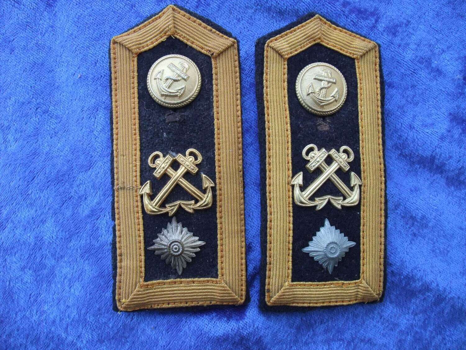 Kriegsmarine Paar Schulterstücke für einen Steuermannsmaat