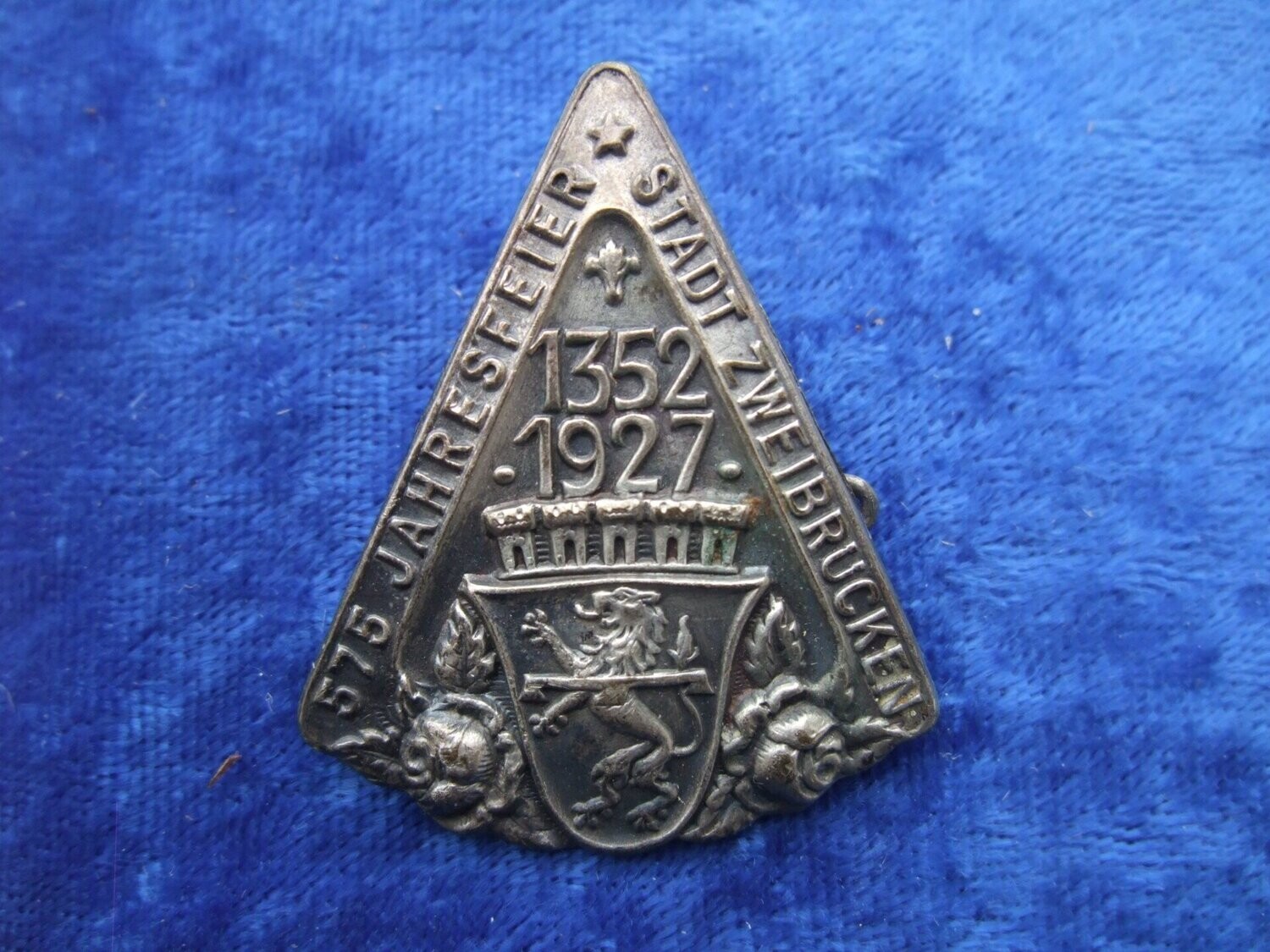 Abzeichen 575 Jahresfeier Stadt Zweibrücken 1927