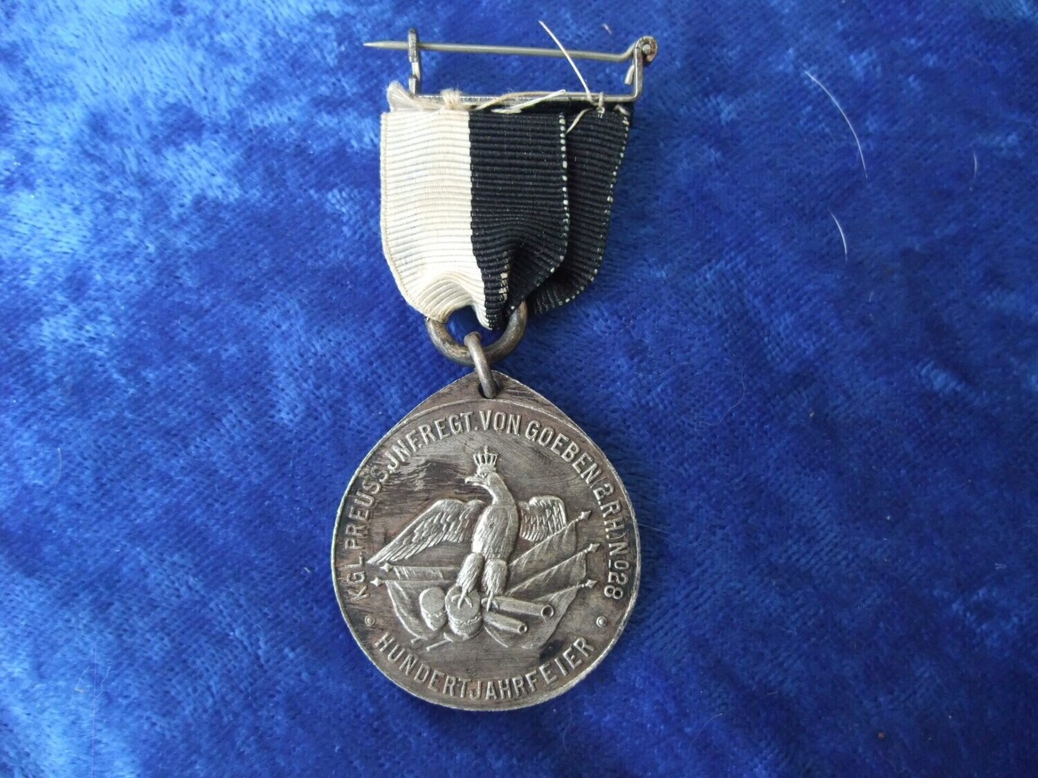 Preussen: Infanterie-Regiment „von Goeben“ (2. Rheinisches) Nr. 28, Medaille zum 100-jährigen Bestehen 1913.