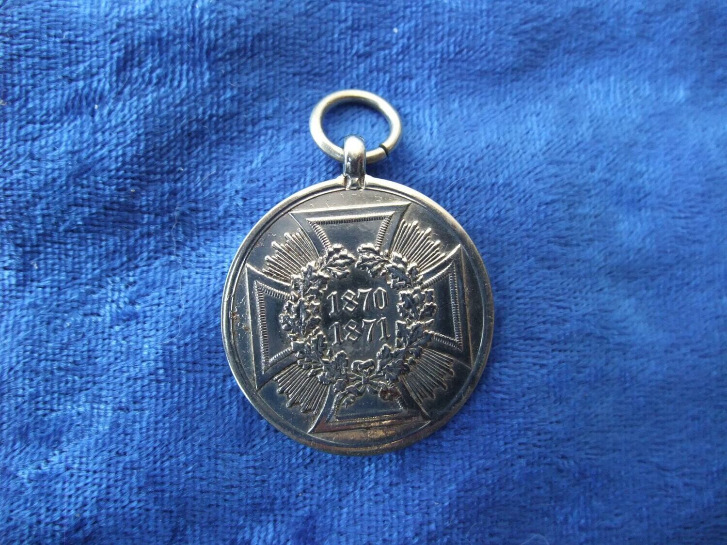 Preussen: Kriegsdenkmünze 1870/71 für Nichtkämpfer.