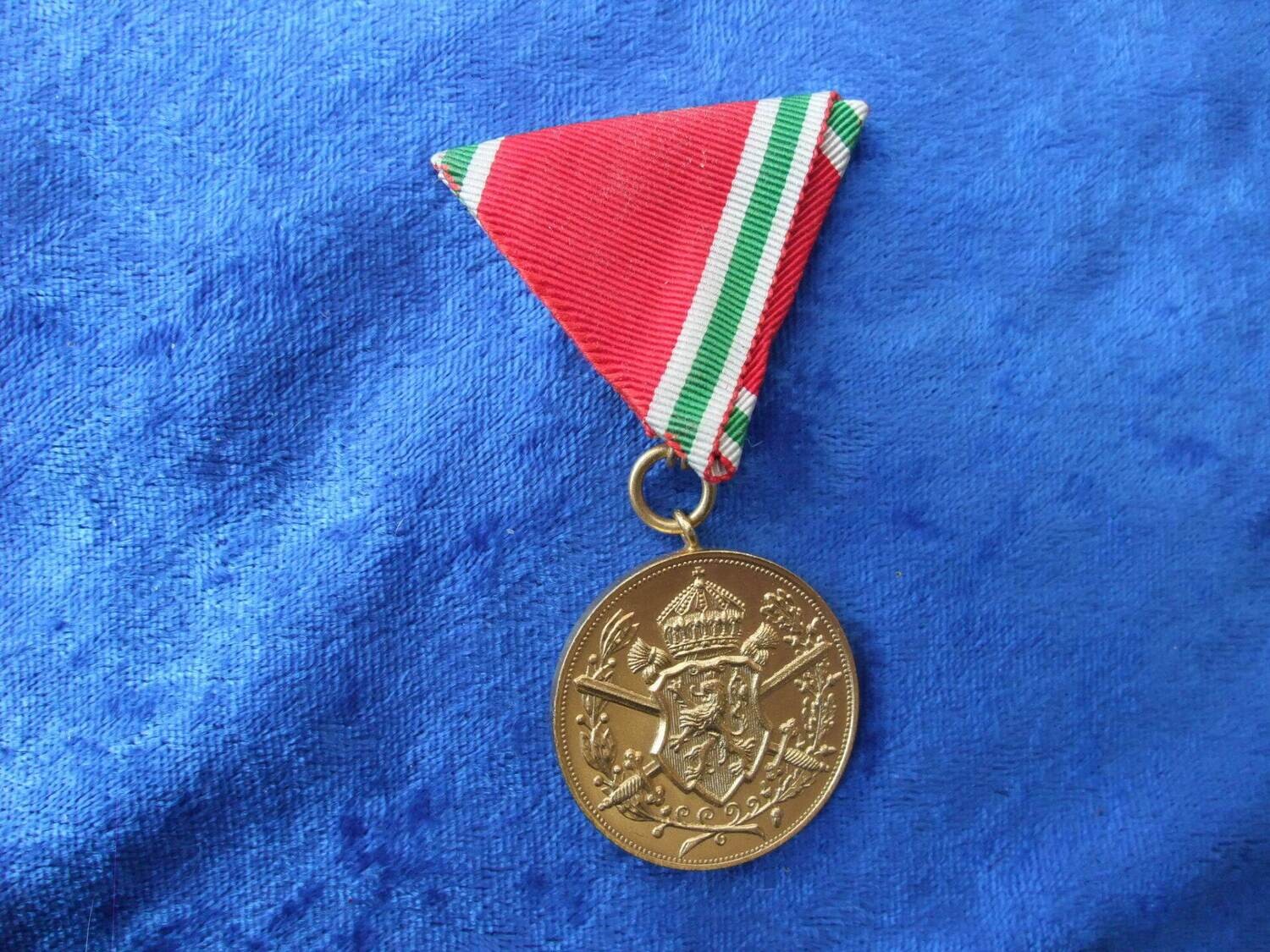 Bulgarien - Kriegserinnerungsmedaille 1915-1918 am Dreiecksband