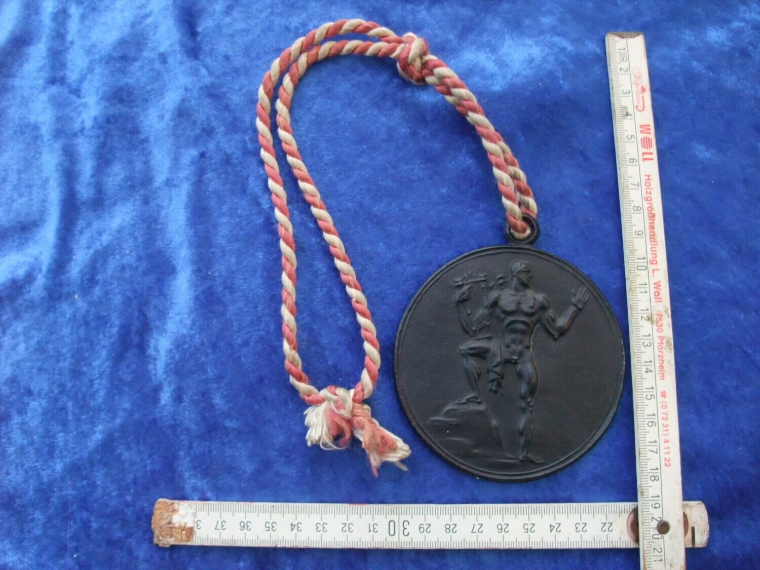 Drittes Reich große Medaille 1937 Eisenguß Breslau - auf das 12. Deutsche Sängerbundfest, und Feier des 75 jährigen Bestehen des Deutschen Sängerbundes