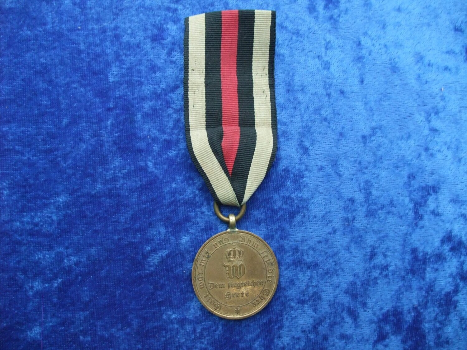 Preussen: Kriegsdenkmünze 1870/71 für Kämpfer, mit Randschrift.