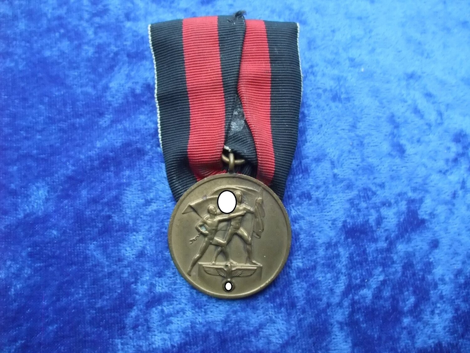 Medaille zur Erinnerung an den 1. Oktober 1938 Anschluss Sudetenland an Einzelbandspange