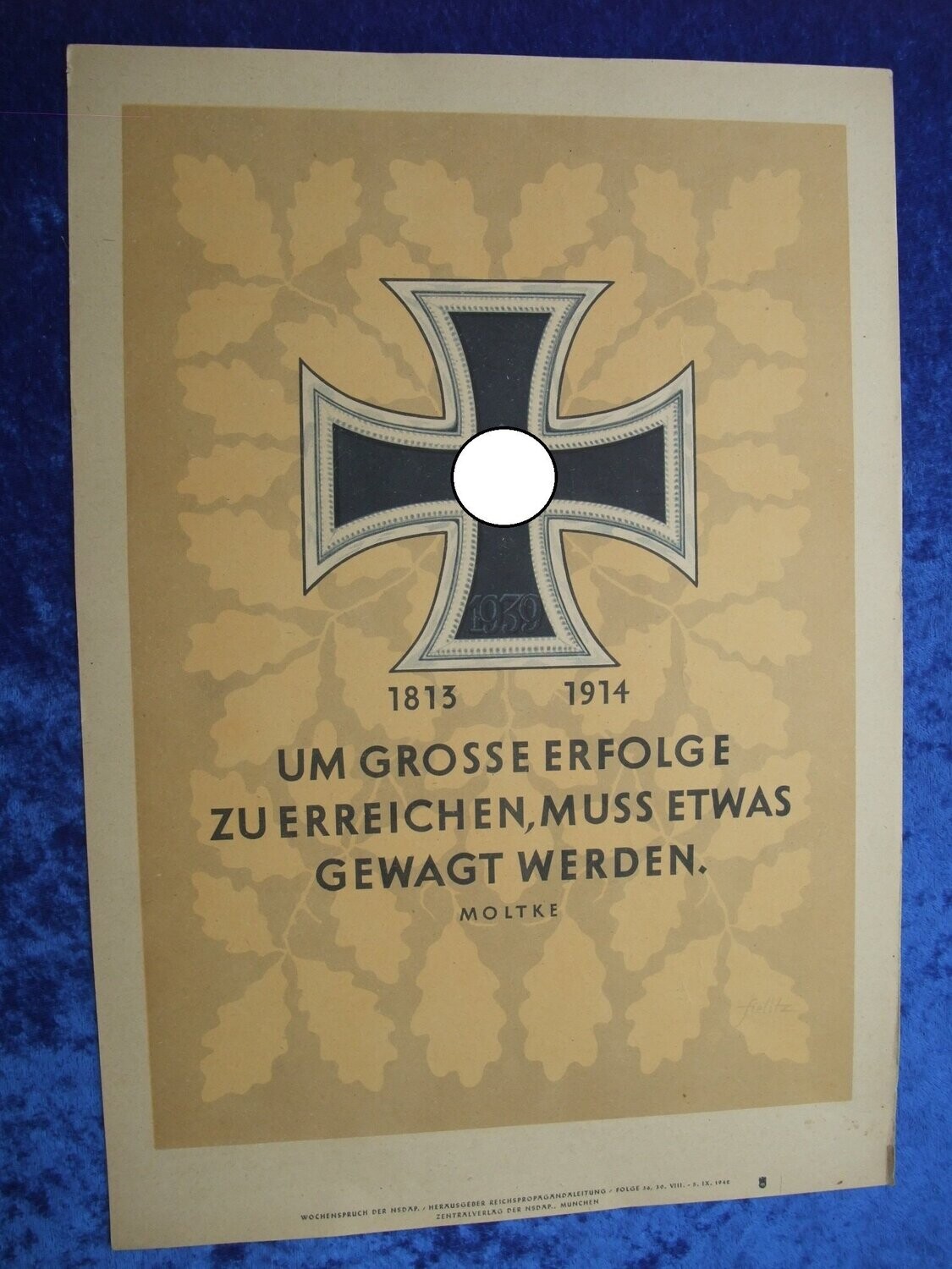 Wochenspruch der NSDAP Folge 36/1942 Eisernes Kreuz