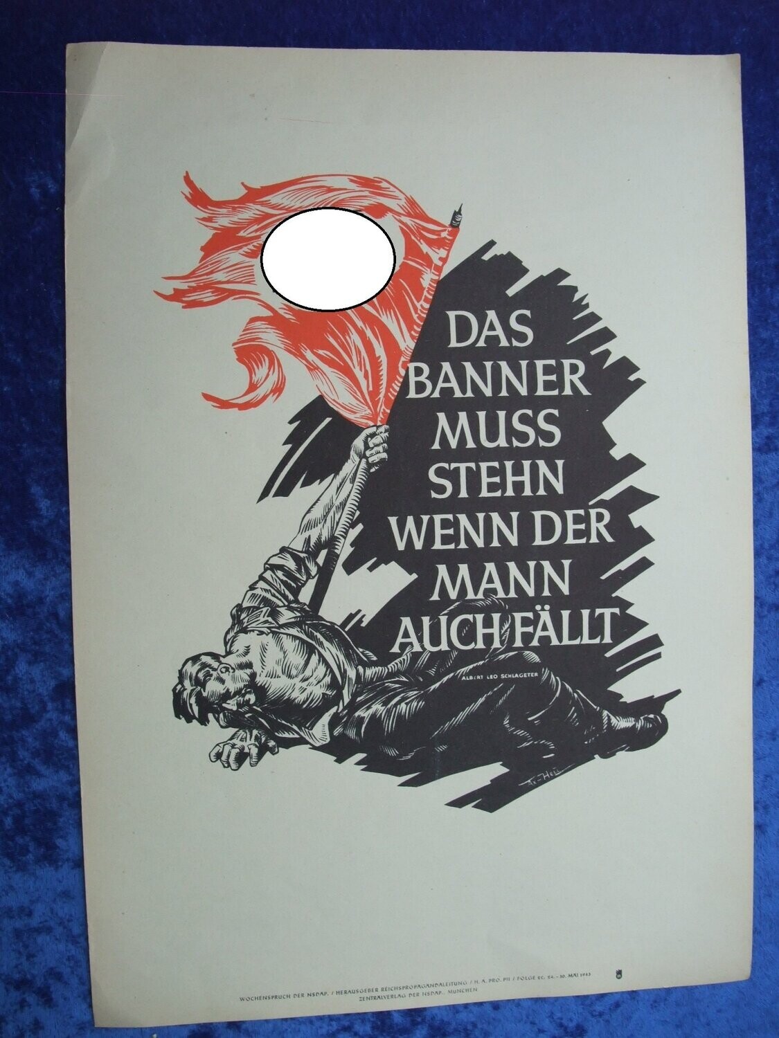 Wochenspruch der NSDAP Folge 22/1943 Das Banner muss stehn