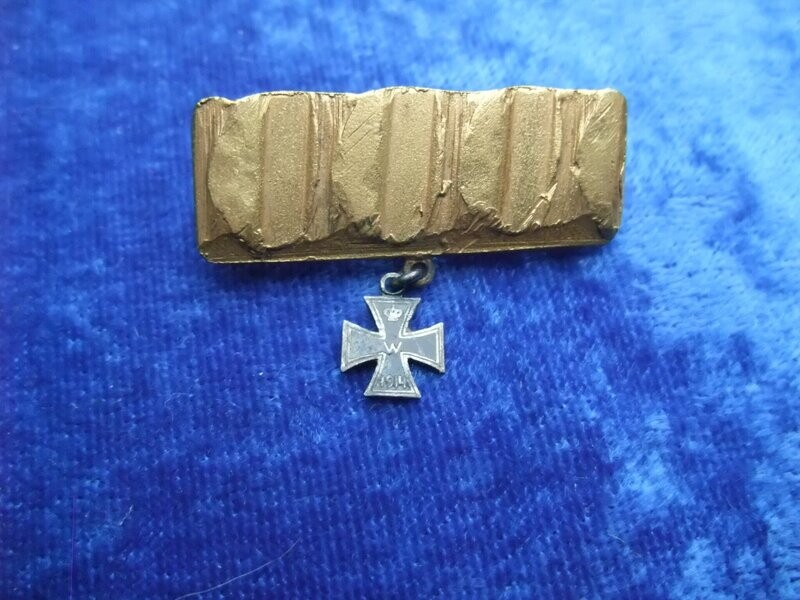 Patriotika Eisernes Kreuz 1914 an Granatführungsring