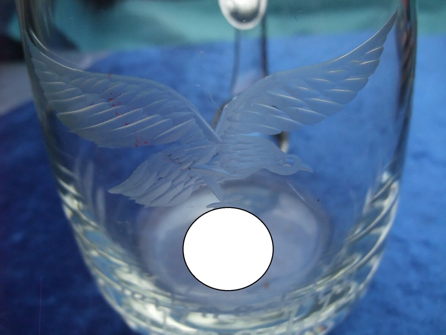 Glas Luftwaffe Weihnachten 1939 Glasschliff