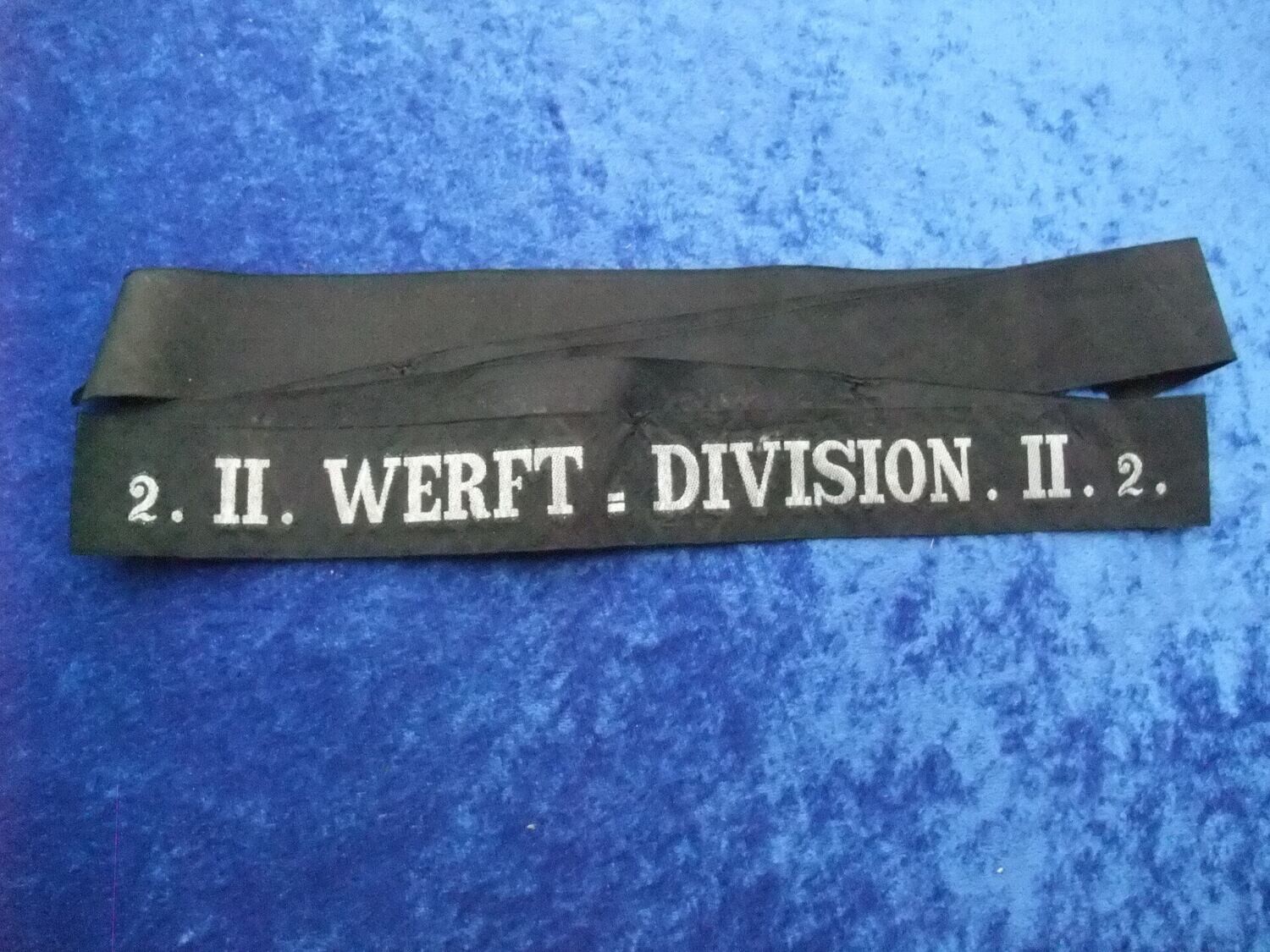 Kaiserliche Marine: Mützenband "Werft-Division II".