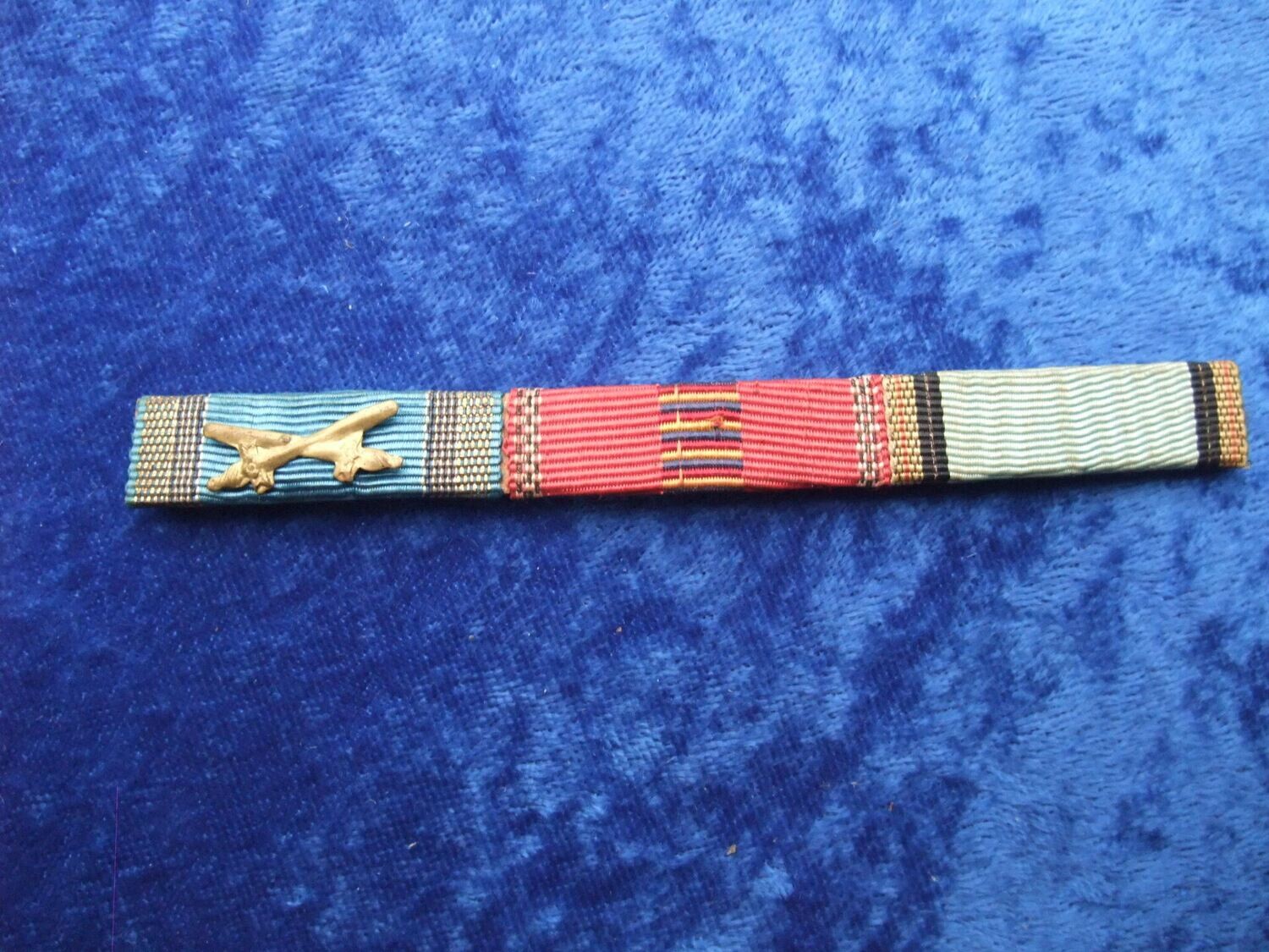 Rumänien Bandschnalle Krone von Rumänien mit Schwertern, Kreuzzug gegen den Kommunismus, Medaille zum 100.Jubiäum von Carol I. 1839-1939