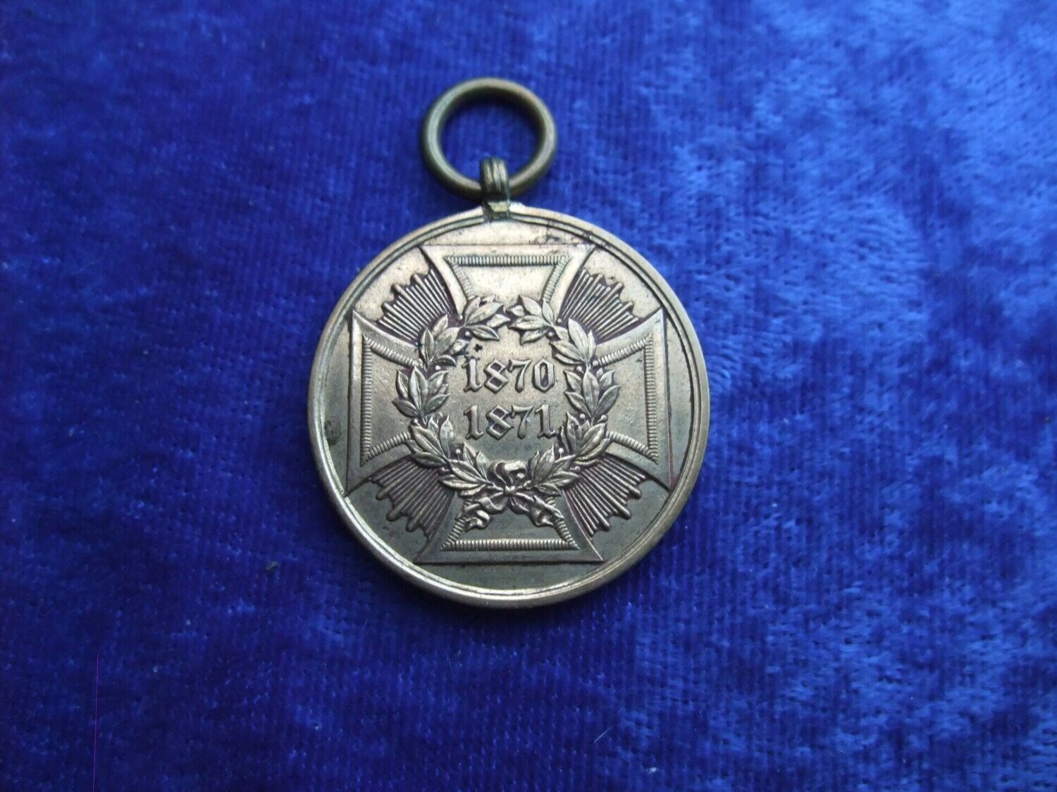 Preussen: Kriegsdenkmünze 1870/71 für Kämpfer, mit Randschrift.