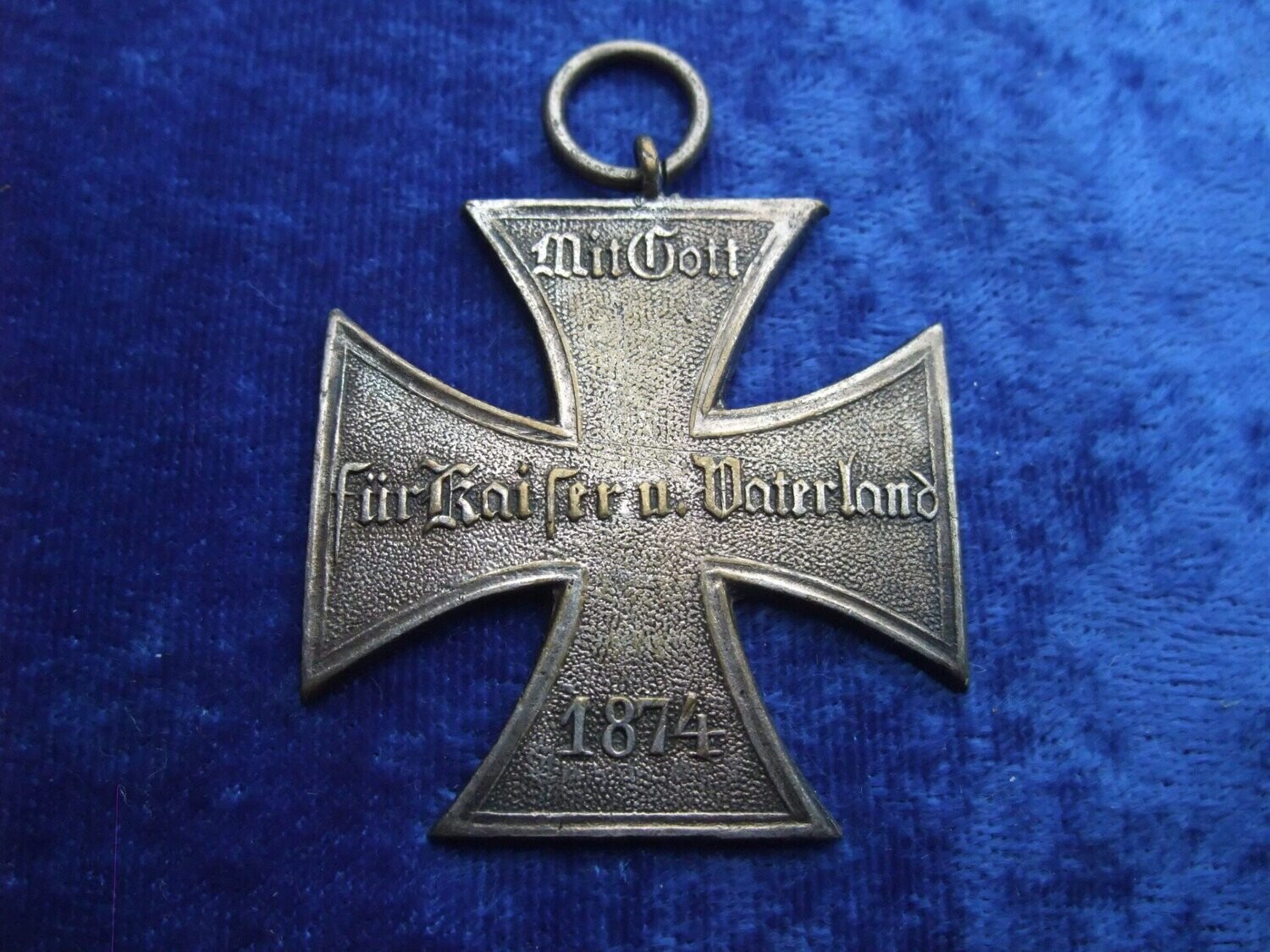 Kriegerverein Eisernes Kreuz Mit Gott für Kaiser und Vaterland 1874