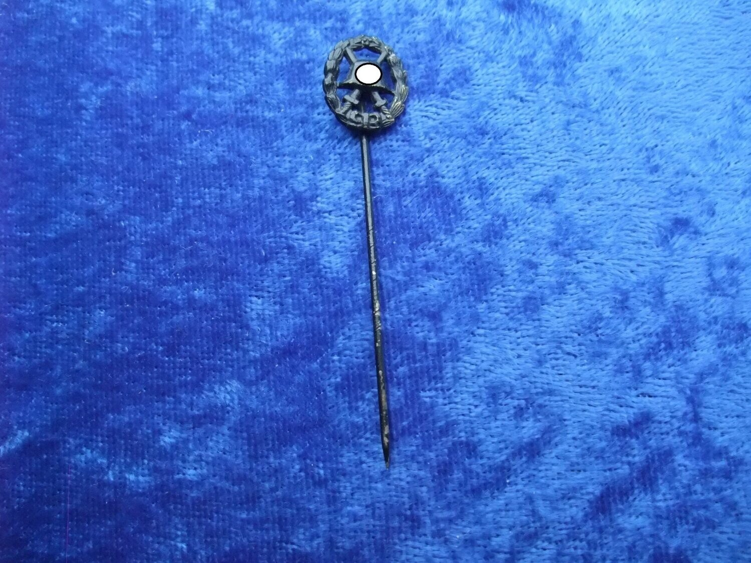 Verwundetenabzeichen in schwarz 1939 Miniatur 1. Form durchbrochen. Selten!