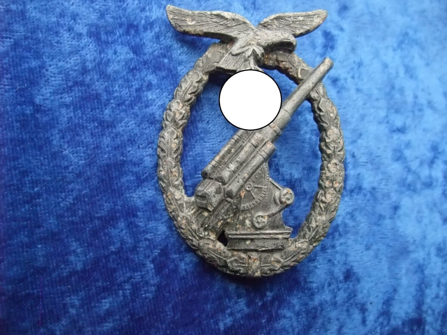 Luftwaffe Flak, Flugabwehr- Abzeichen, Flakkampfabzeichen Hersteller W.H.
