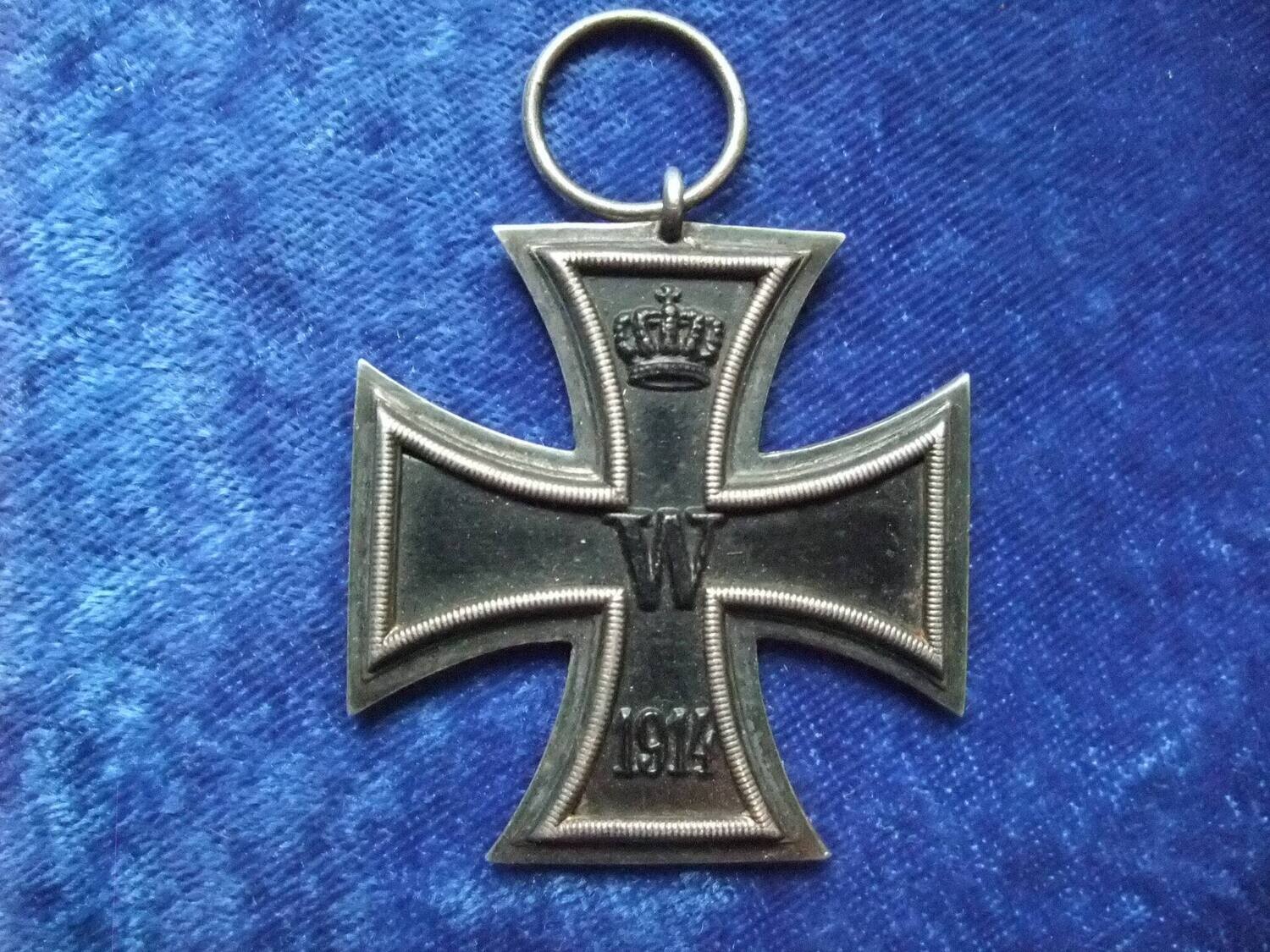 Eisernes Kreuz 2. Klasse EK2 1914 Hersteller We auf der Öse