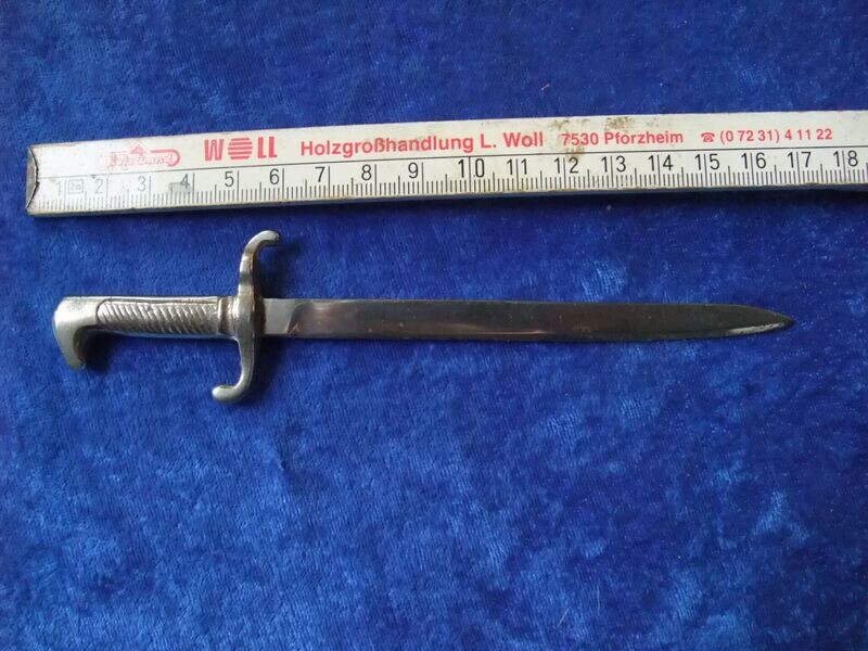 Preussen: Bajonett M71, Miniatur, Brieföffner.