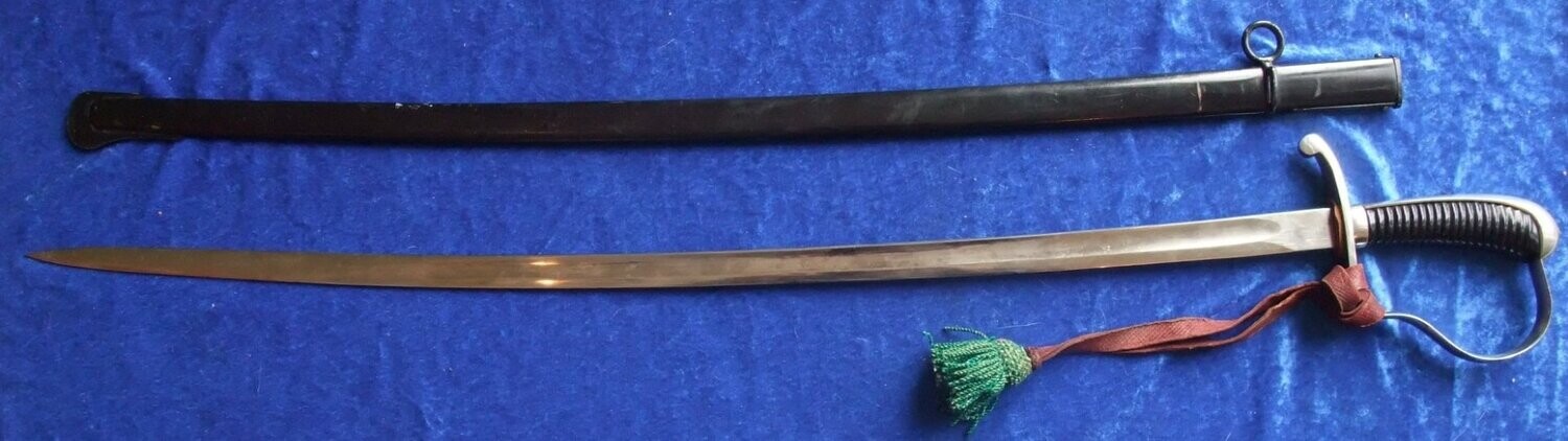 Sachsen Artilleriesäbel M 1874 mit Portepee / Faustriemen