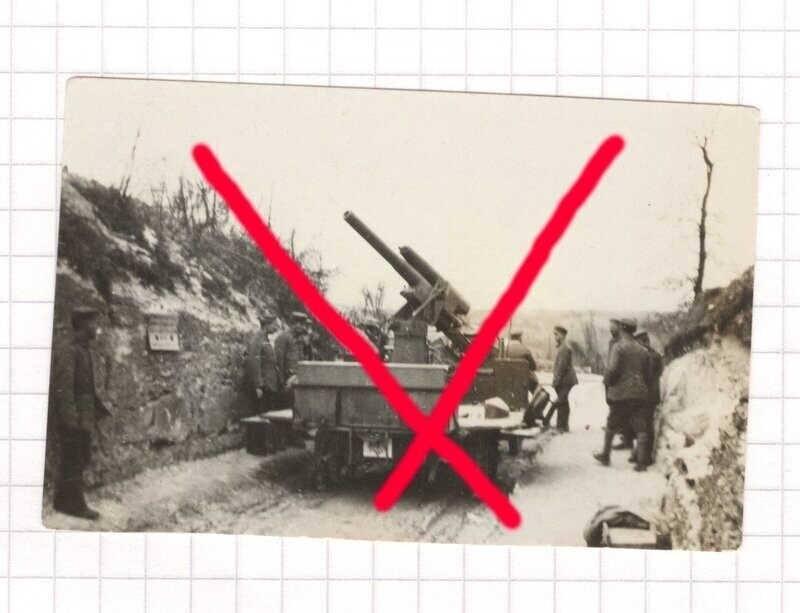 O73, Foto Flak Geschütz auf LKW 1. Weltkrieg O73, Foto Flak Geschütz auf LKW 1. Weltkrieg