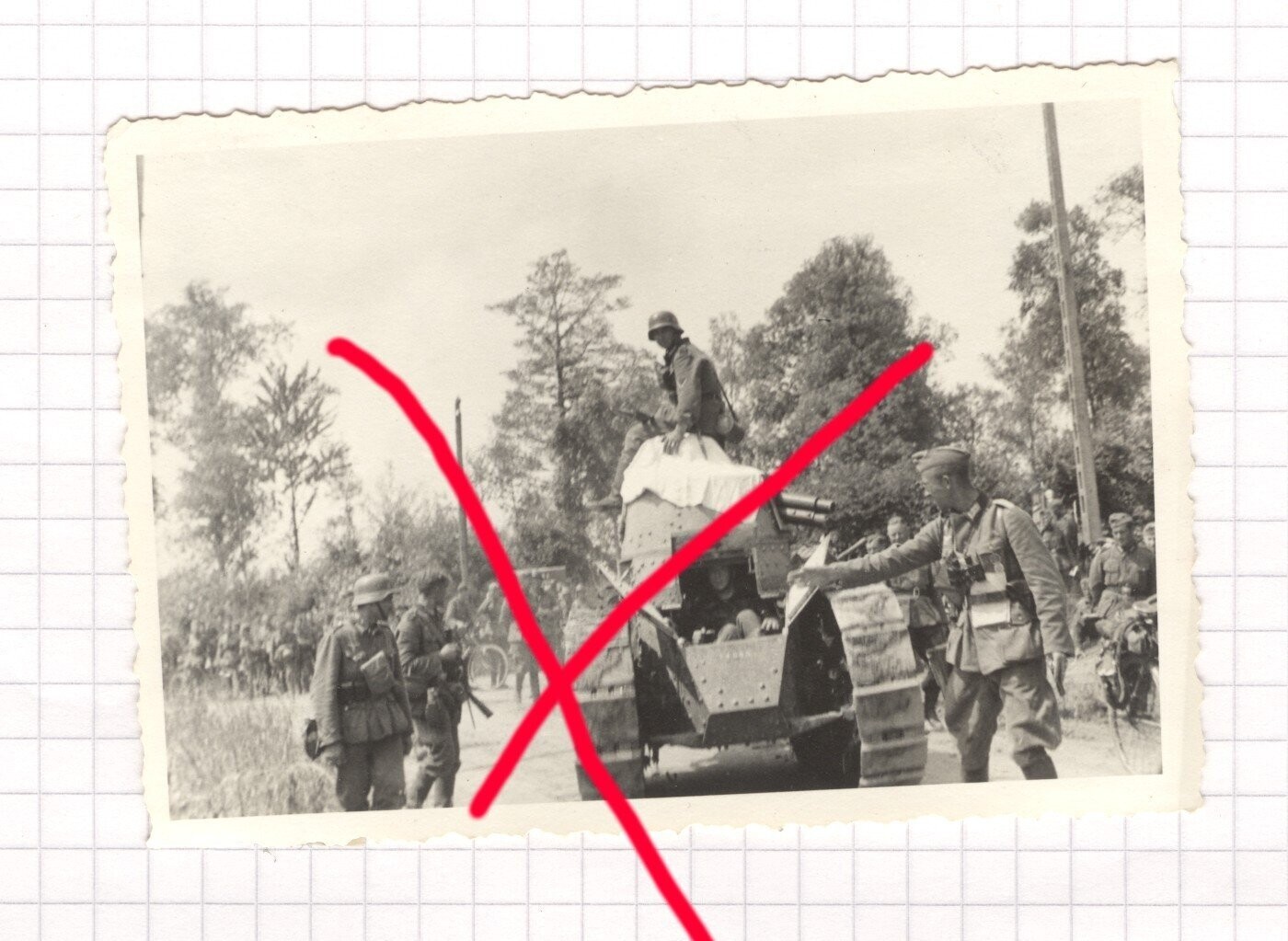 O95, Foto französischer Panzer FT 17