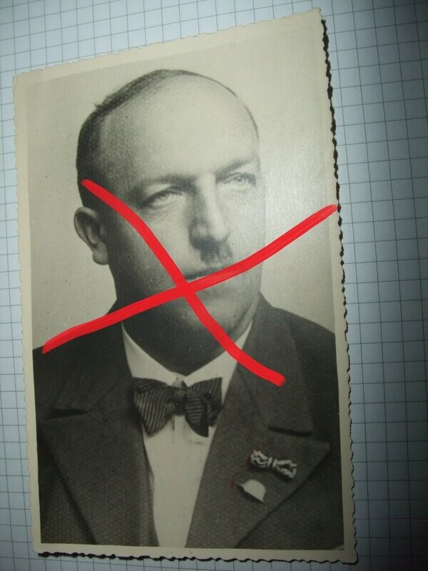 O118, Foto Portrait Abzeichen Stahlhelmbund