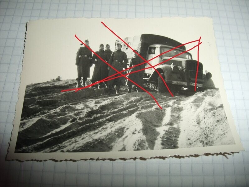 O140, Foto Wehrmacht LKW Halbkette Maultier O140, Foto Wehrmacht LKW Halbkette Maultier
