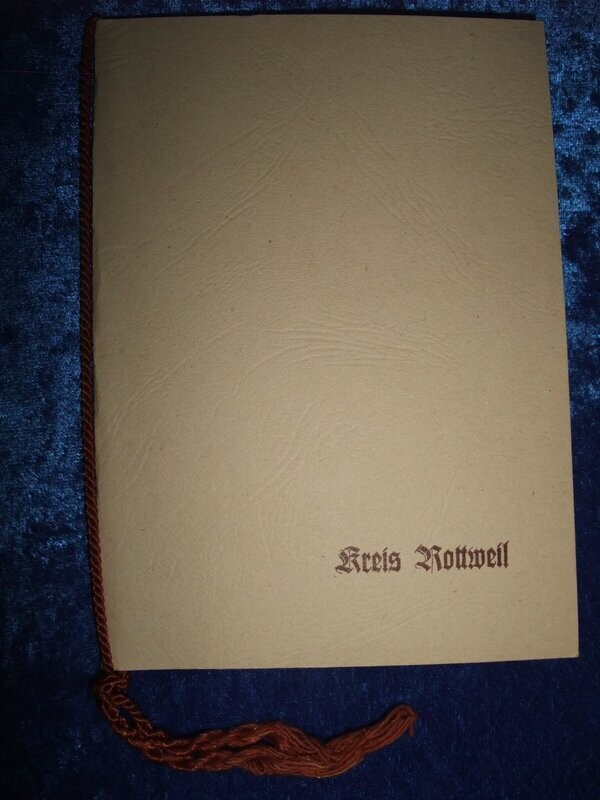 Urkunde Kreis-Sportveranstaltung Kreis Rottweil 1944