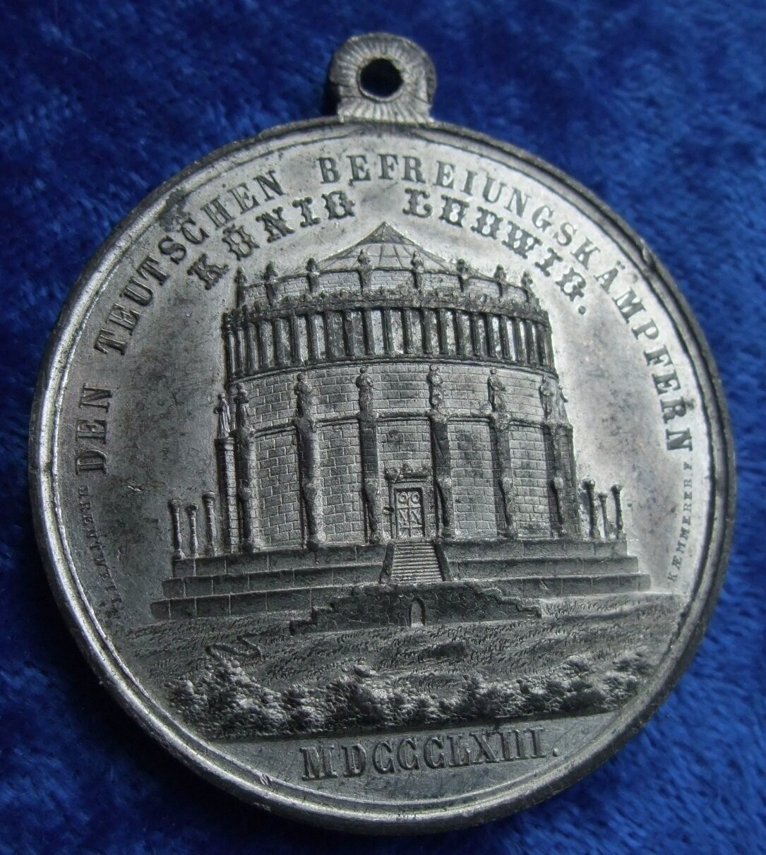 Bayern Medaille Den Teutschen Befreiungskämpfern MDCCCLXIII König Ludwig 1863