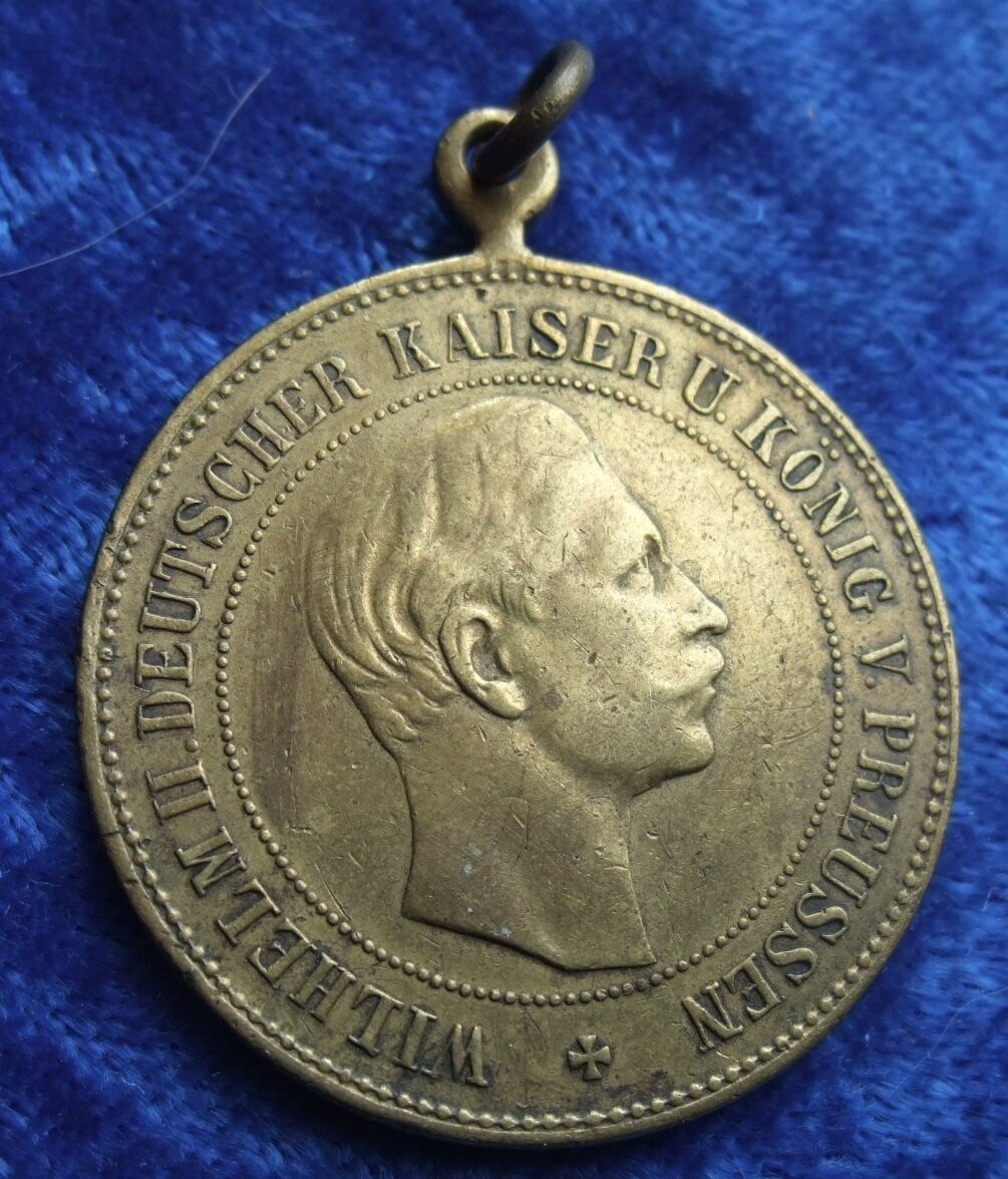 Preussen Medaille Erinnerung an die Kaiserparade des XI Armee-Corps am 12. September 1891