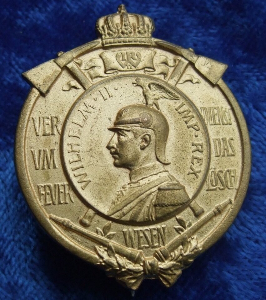 Preussen Erinnerungszeichen für Verdienste um das Feuerlöschwesen 1908