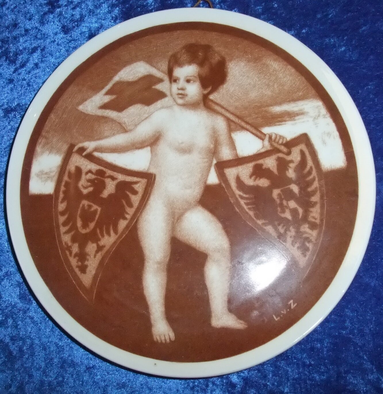 Patriotischer Teller Preussischer Landesverband vom Roten Kreuz – Zur Erinnerung an große Zeit 1915, Rosenthal