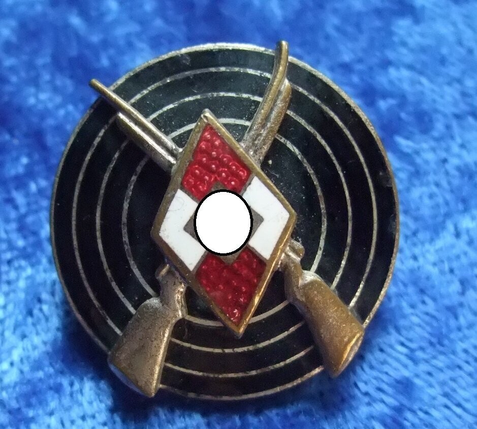 Hitlerjugend HJ, Schießauszeichnung Hersteller RZM M1/77 für die Firma Foerster & Barth, Pforzheim